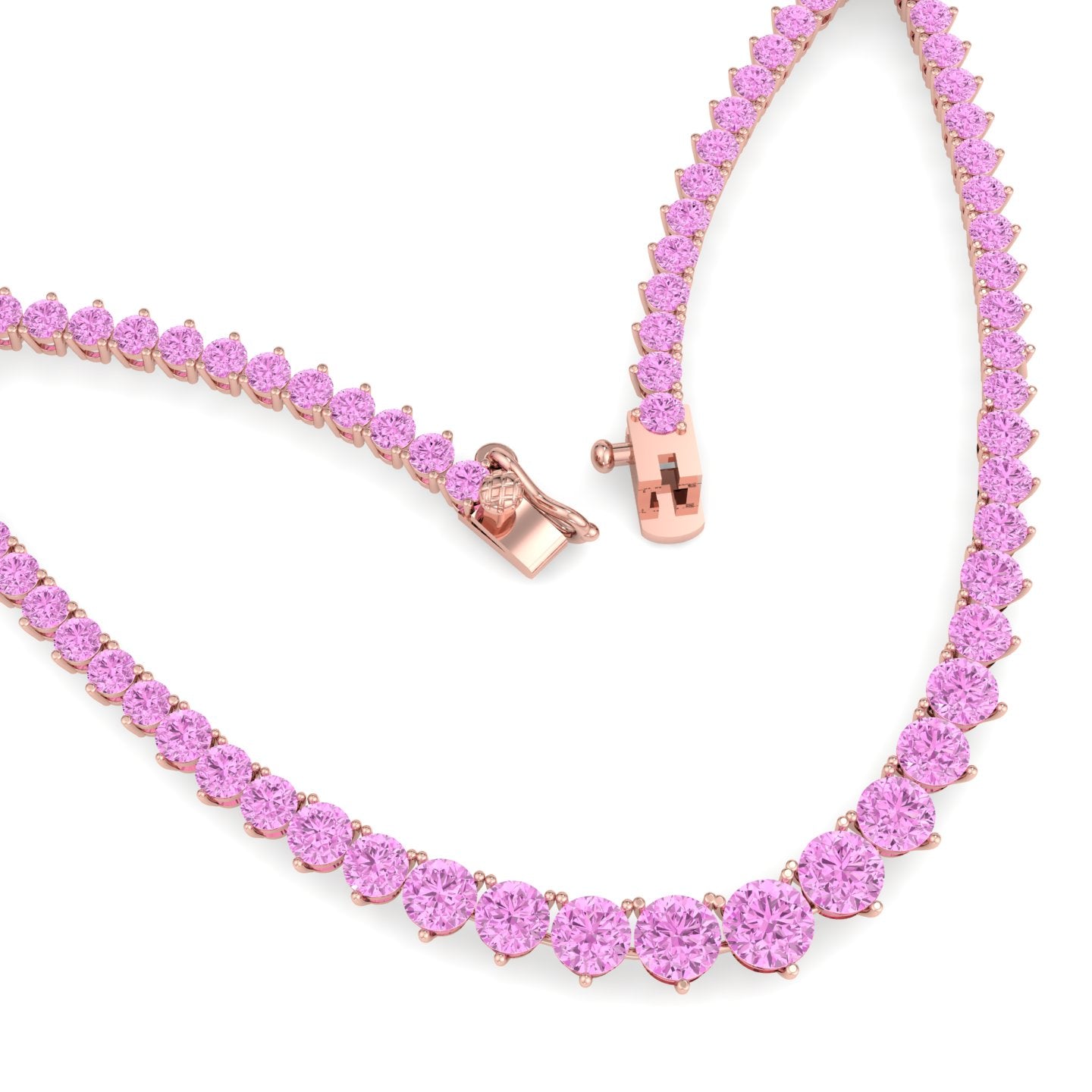 ★ROSEMONT★ 14K Necklace Pins RS1360 Pink Cherry Quartz Gemstone Necklace – Golden Zen Boutique LLC