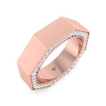Enrico - Hidden Diamond Wedding Band - Gem Jewelers Co