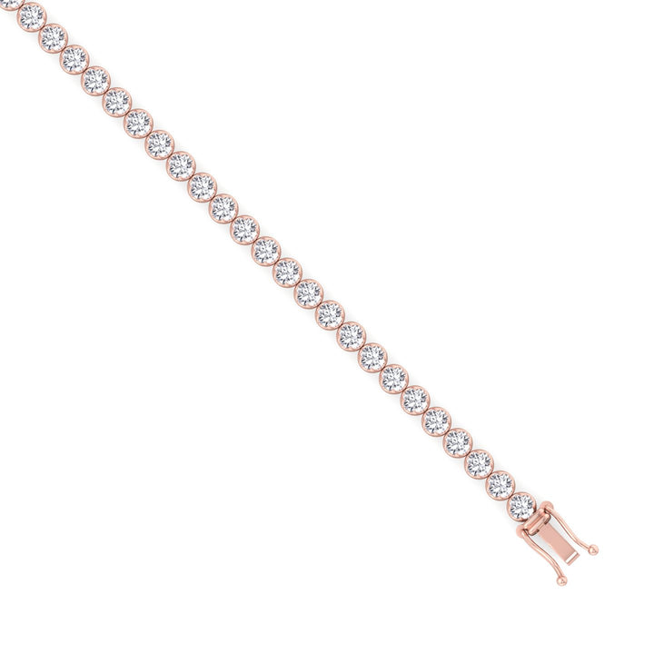 Crown Prong Natural Diamond Tennis Bracelet - Gem Jewelers Co
