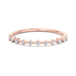 Simona - Multi Stone Round Natural Diamond Dainty Ring - Gem Jewelers Co
