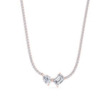 Taron - Toi Et Moi Diamond Tennis Necklace - Gem Jewelers Co