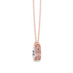 Miza - Bezel Set Pear Shape Diamond Pendant - Gem Jewelers Co