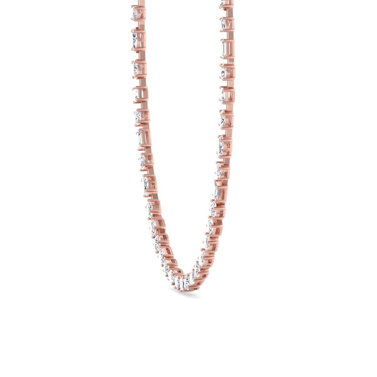 Selani - Multi Shape Diamond Tennis Necklace - Gem Jewelers Co