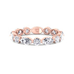Daria - Marquise and Round Eternity Wedding Band - Gem Jewelers Co