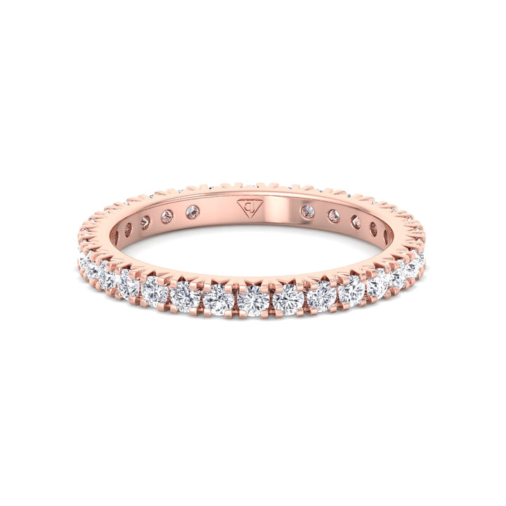 Natural Diamond French Pave Ring