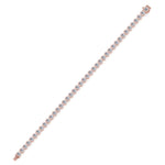 Elaria - East to West Heart Shape Bezel Set Natural Diamond Tennis Bracelet - Gem Jewelers Co
