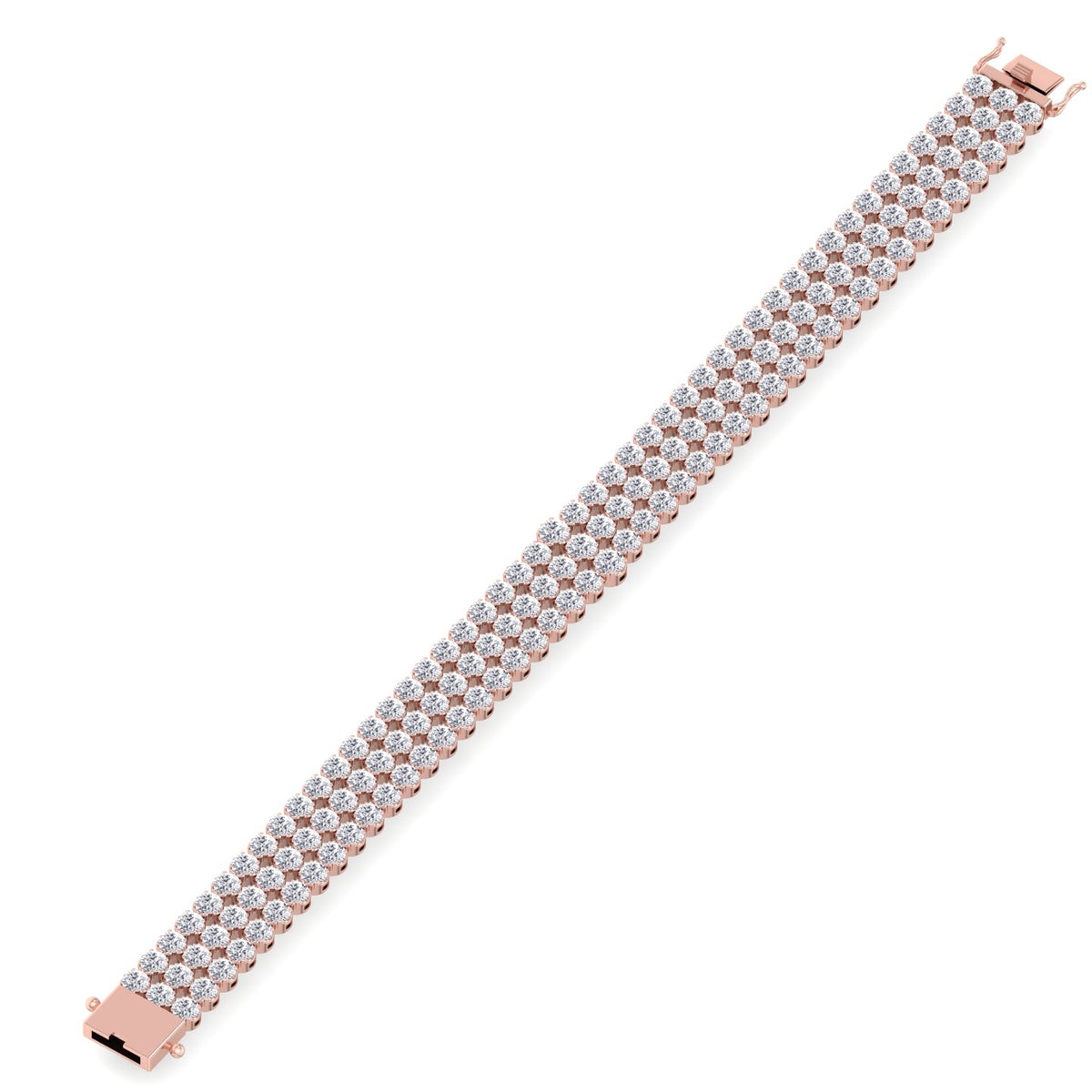 triple-row-graduated-diamond-tennis-bracelet-rose-gold