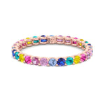 Luccia - Multi-Color Gemstones Eternity Band - Gem Jewelers Co