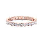 Super Deal - 1.00CT T.W Round Brilliant VS2 Clarity, G Color Natural Diamond Eternity Band U-Prong Setting - Gem Jewelers Co