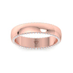 Rose Gold 0.52CT Hidden Diamond Halo Band