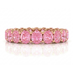Round Shape Pink Sapphire Eternity Band RG2