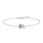 WG Natural Pink Sapphire Emerald & Diamond Pear Shape 2