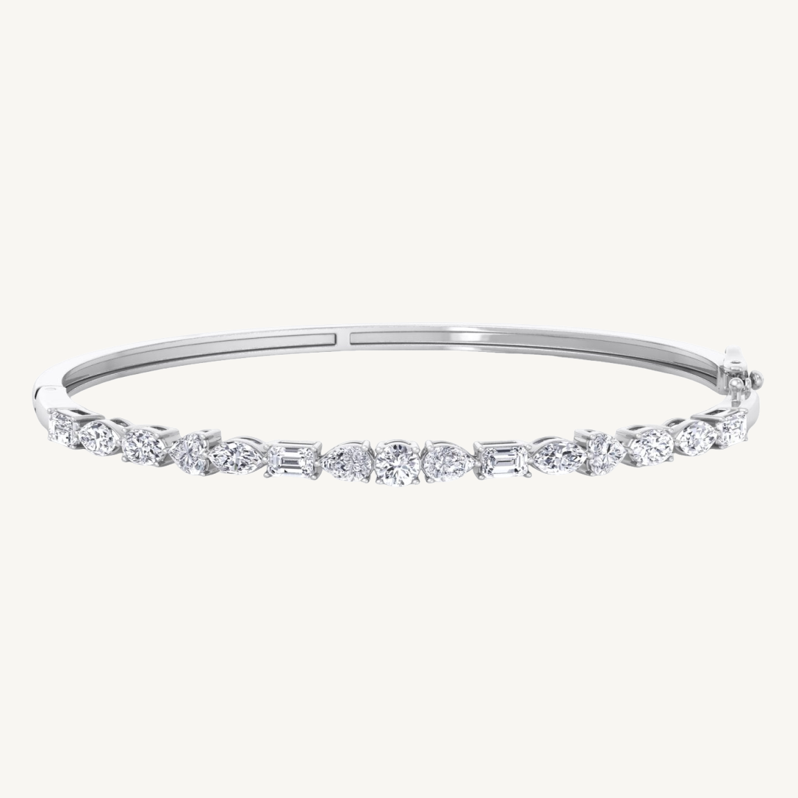 Multi shape natural diamond bracelet