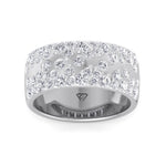 Cellini - Wide Natural Diamond Cigar Band - Gem Jewelers Co