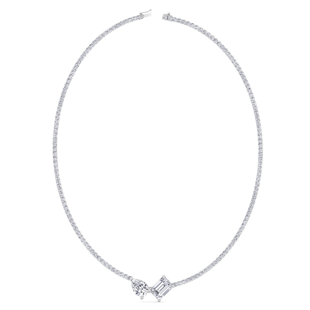 Taron - Toi Et Moi Diamond Tennis Necklace