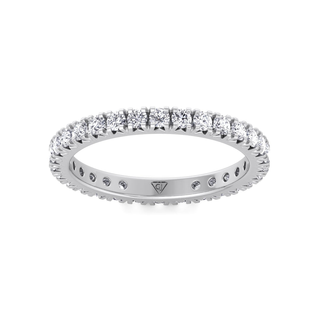 Natural Diamond French Pave Ring