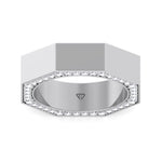 Enrico - Hidden Diamond Wedding Band - Gem Jewelers Co