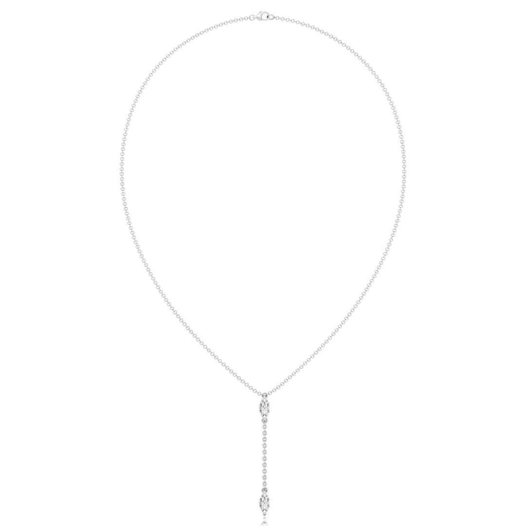 .50CT Marquise Shape Natural Diamond Lariat Necklace