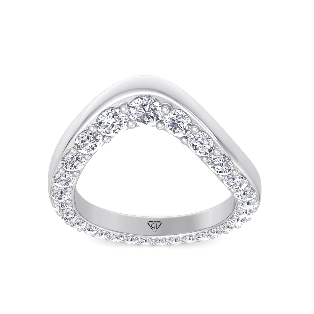 Natural Diamond Invisible Halo Eternity Band White Gold 14K 18K