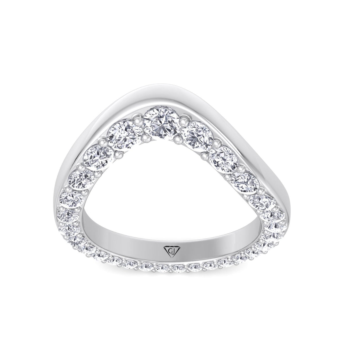 Natural Diamond Invisible Halo Eternity Band White Gold 14K 18K