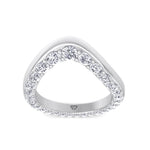Natural Diamond Invisible Halo Eternity Band White Gold 14K 18K