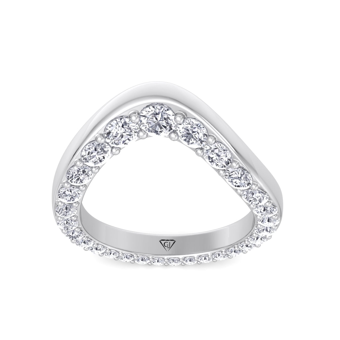 Natural Diamond Invisible Halo Eternity Band White Gold 14K 18K