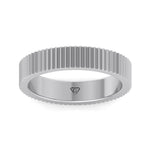 Franco - Unisex 5mm Fluted Gold Band - Gem Jewelers Co