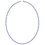 Sara - Alternating Blue Sapphire and Natural Diamond Tennis Necklace - Gem Jewelers Co