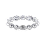 Daria - Marquise and Round Eternity Wedding Band - Gem Jewelers Co