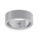 Franco - Unisex 8mm Fluted Gold Band - Gem Jewelers Co