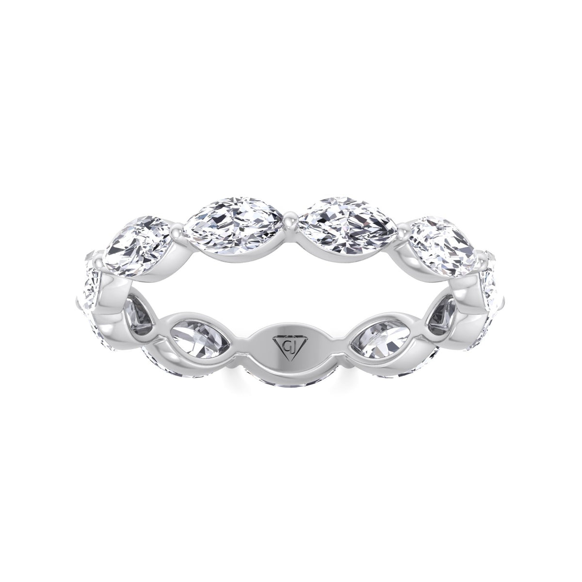 Acerra - East to West Marquise Shape Diamond Eternity Band - Gem Jewelers Co