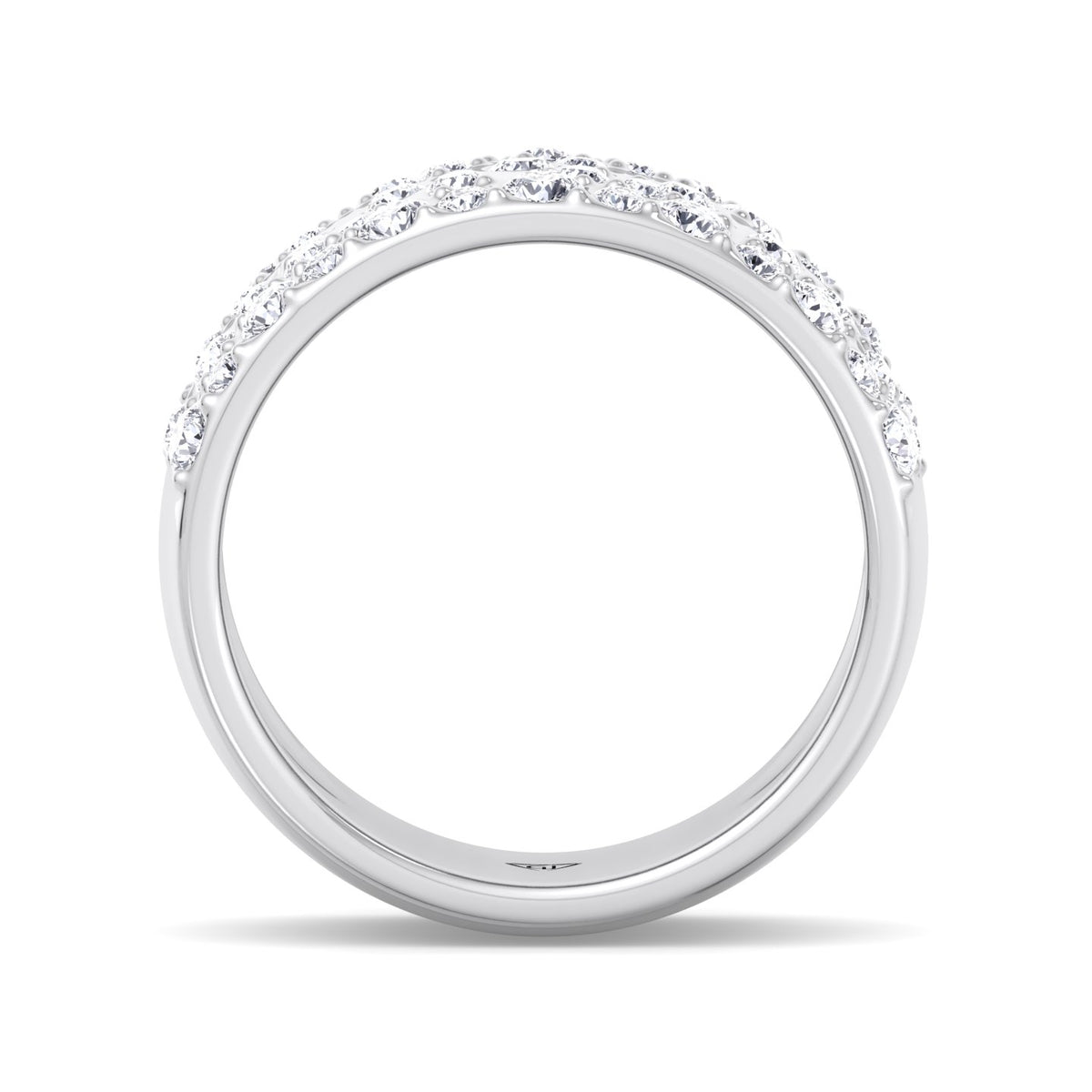 Cellini - Wide Natural Diamond Cigar Band - Gem Jewelers Co