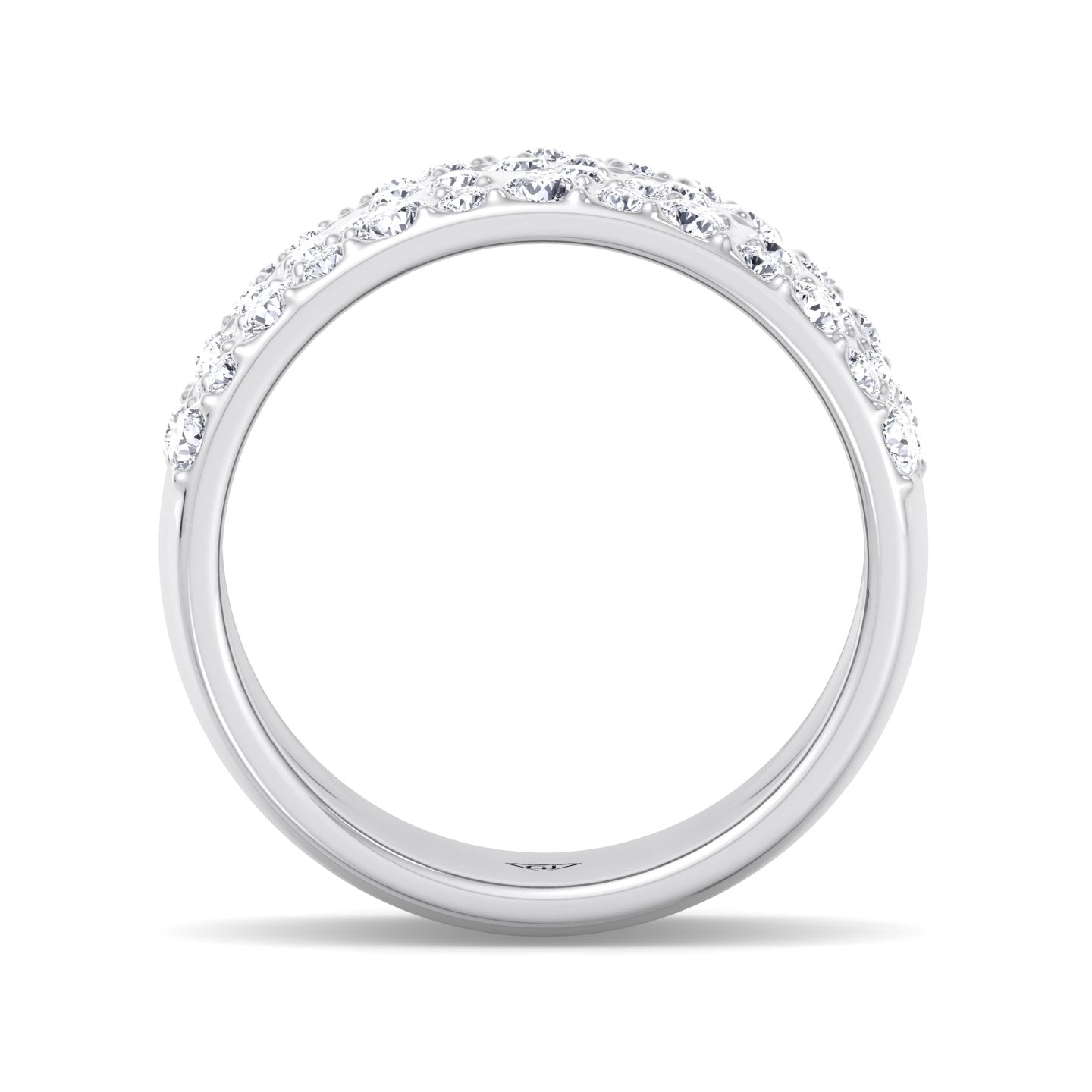 Cellini - Wide Natural Diamond Cigar Band - Gem Jewelers Co