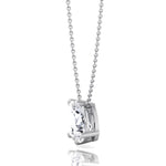 Toi Et Moi -Pear & Emerald Cut Natural Diamond Pendant-1CT-2CT-14K-18K-White Gold