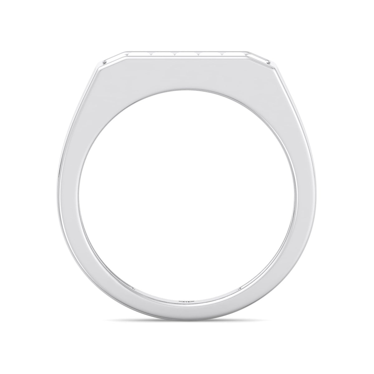 Baguette Shape Channel Setting Natural Diamond Wedding Band White Gold
