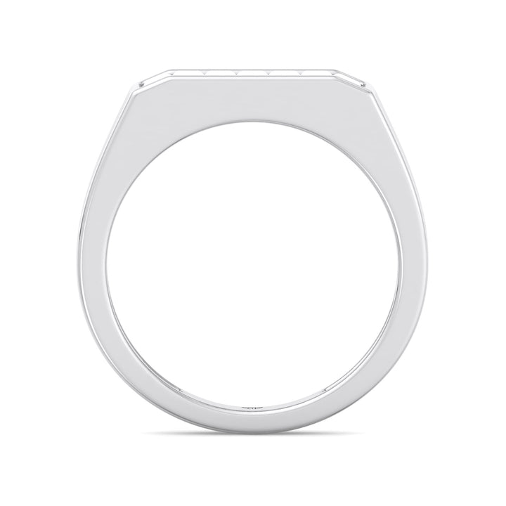 Baguette Shape Channel Setting Natural Diamond Wedding Band White Gold