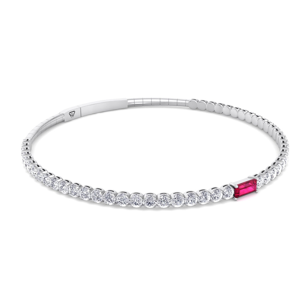 baguette-ruby-round-diamond-flexible-bangle-in-solid-white-gold-band