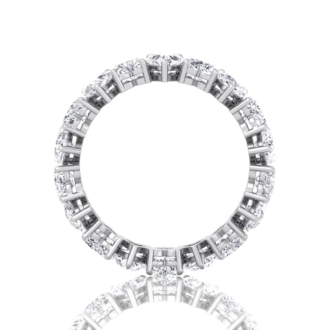 North South Heart Shape Natural Diamond Eternity Band