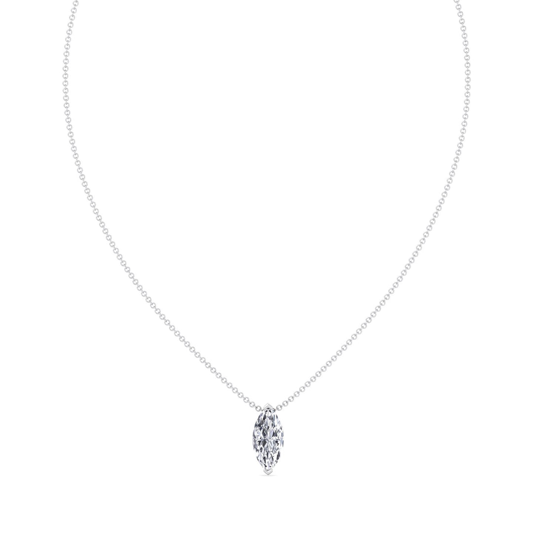 Marquise Shape Natural Diamond Pendant