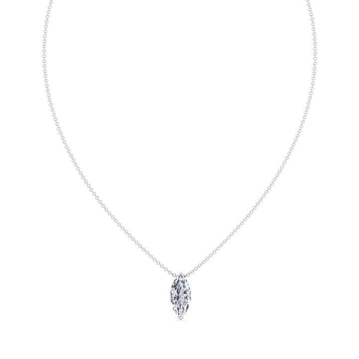 Marquise Shape Natural Diamond Pendant