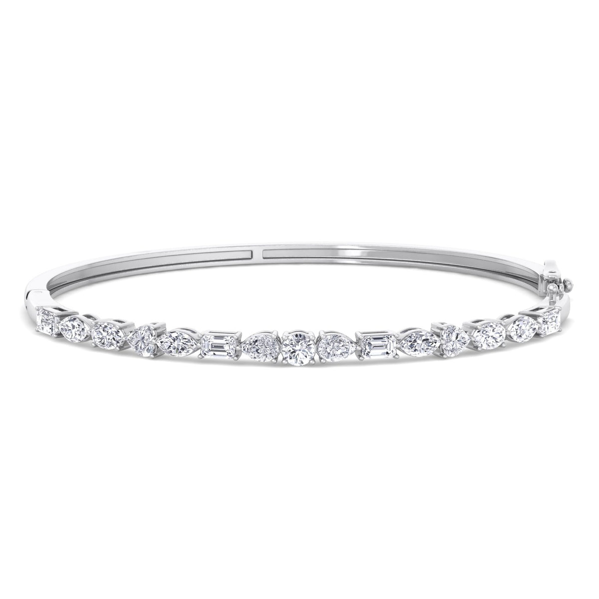 2.50-carat multi shape natural diamond bracelet