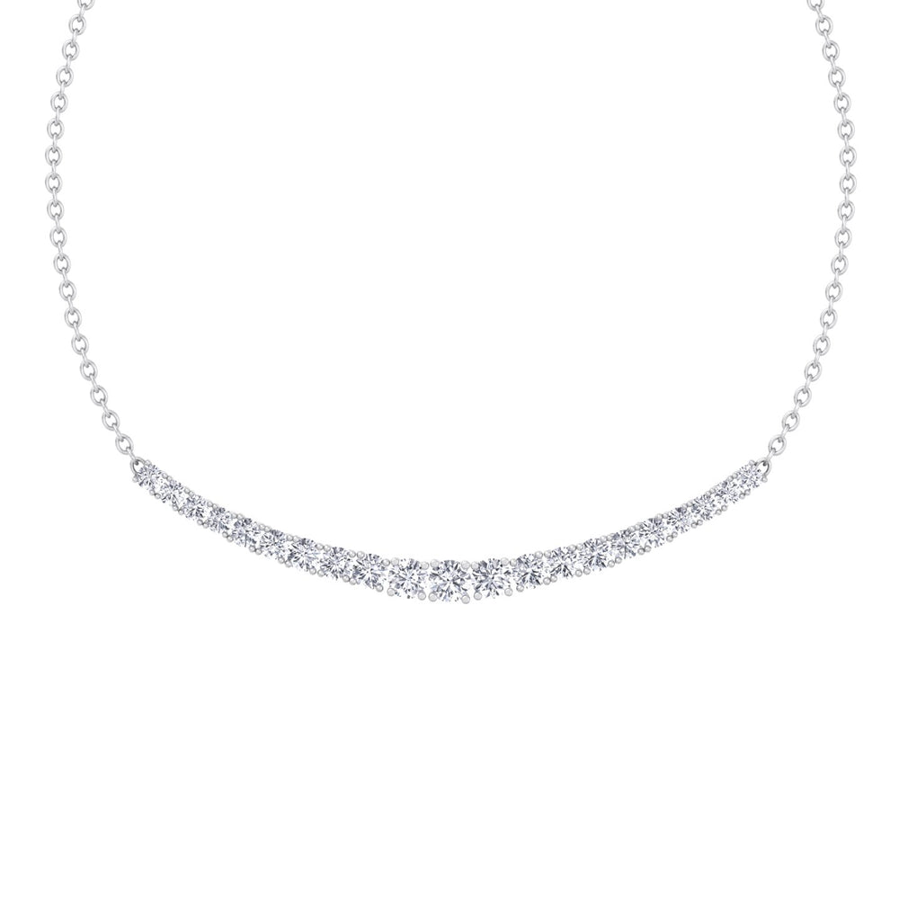 Graduated Diamond Tennis Necklace– Tennis Necklaces– Gem Jewelers