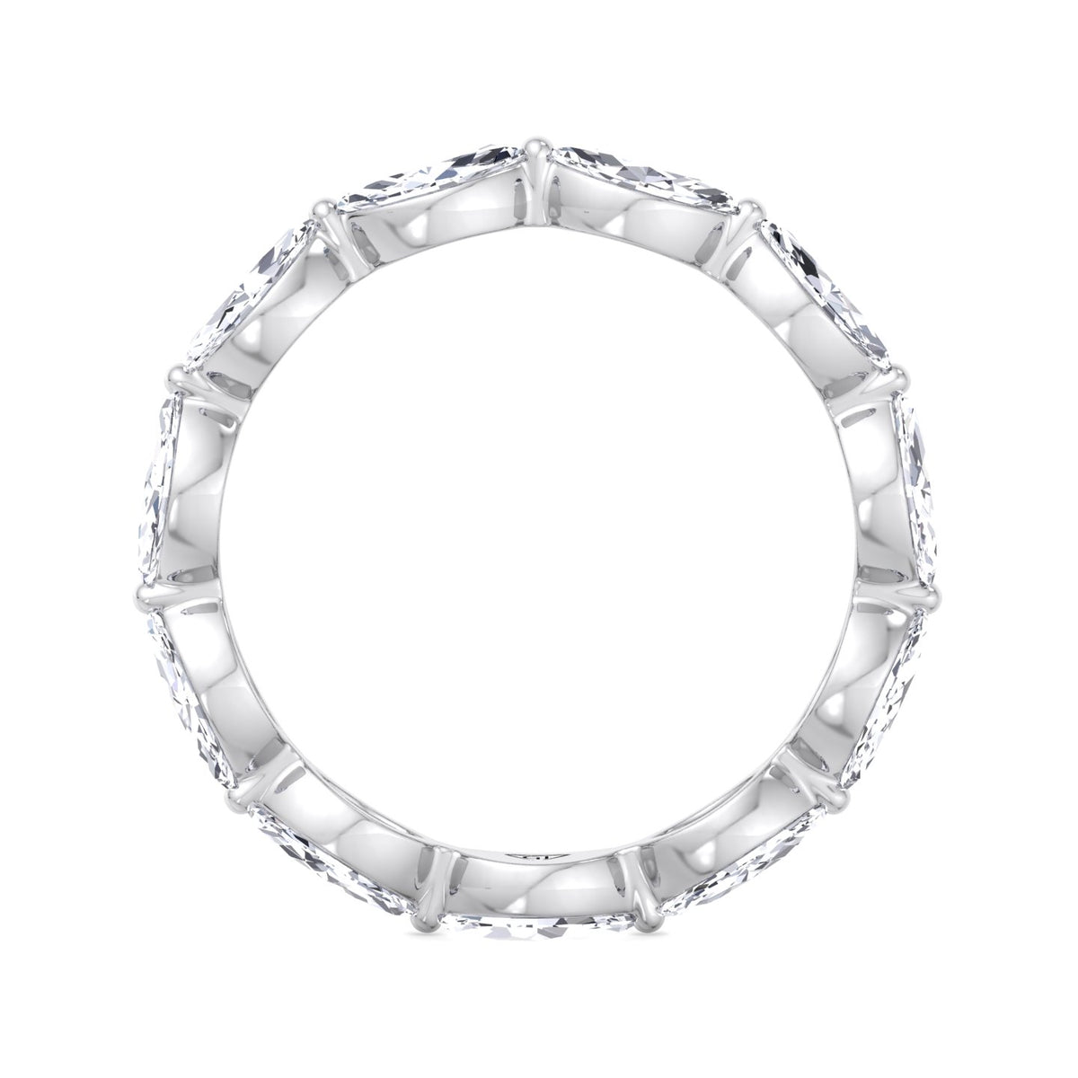 Acerra - East to West Marquise Shape Diamond Eternity Band - Gem Jewelers Co