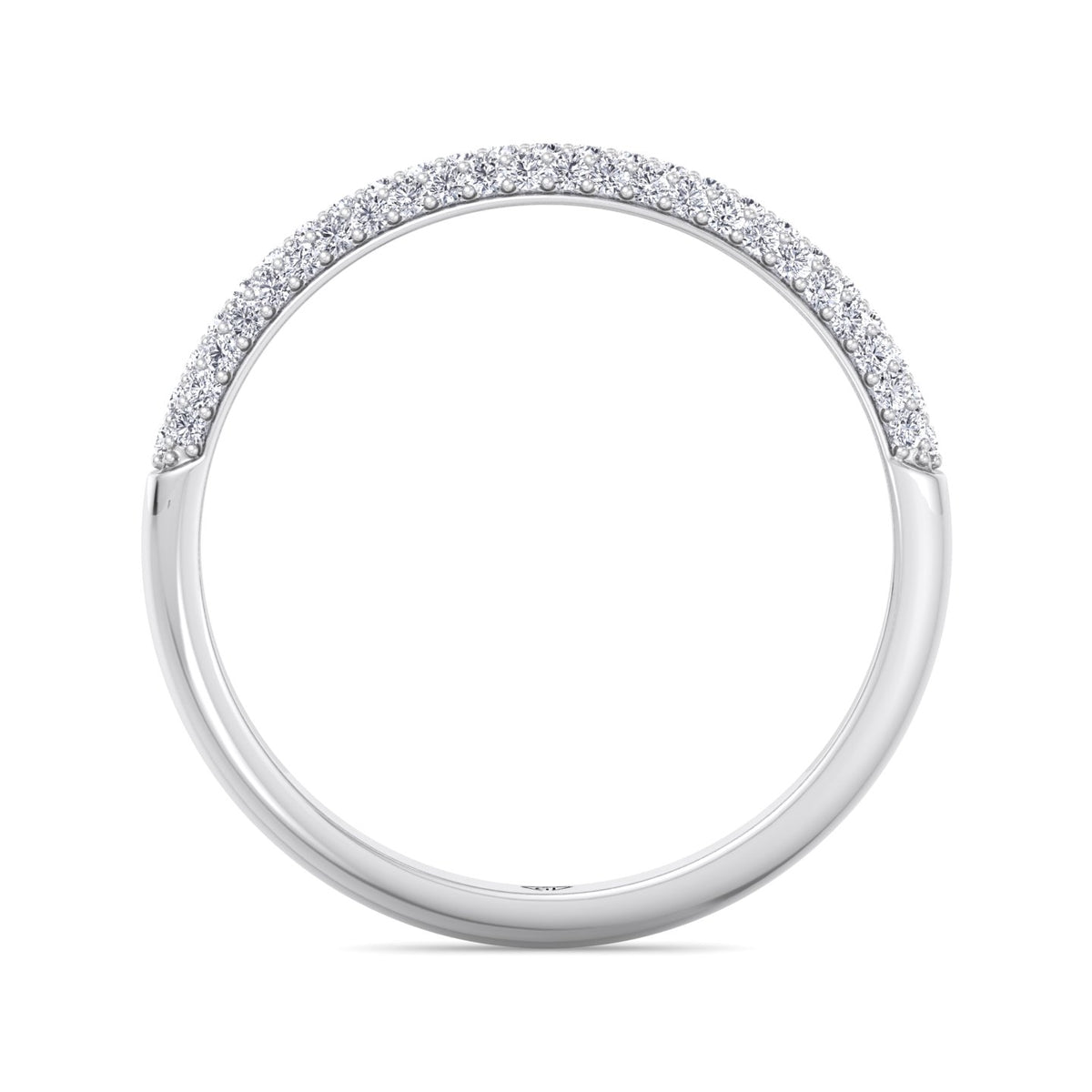 Teresa - Pave Natural Diamond Wedding Band - Gem Jewelers Co