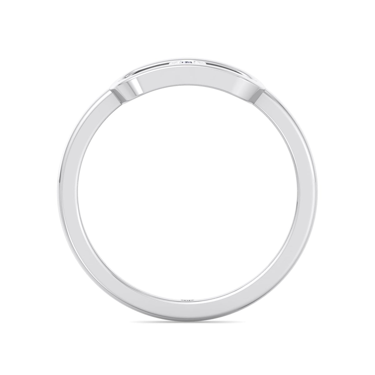 Bria - Fashion Diamond Gold Ring with Single Bezel Stone - Gem Jewelers Co