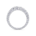 Natural Diamond Invisible Halo Eternity Band White Gold 18K