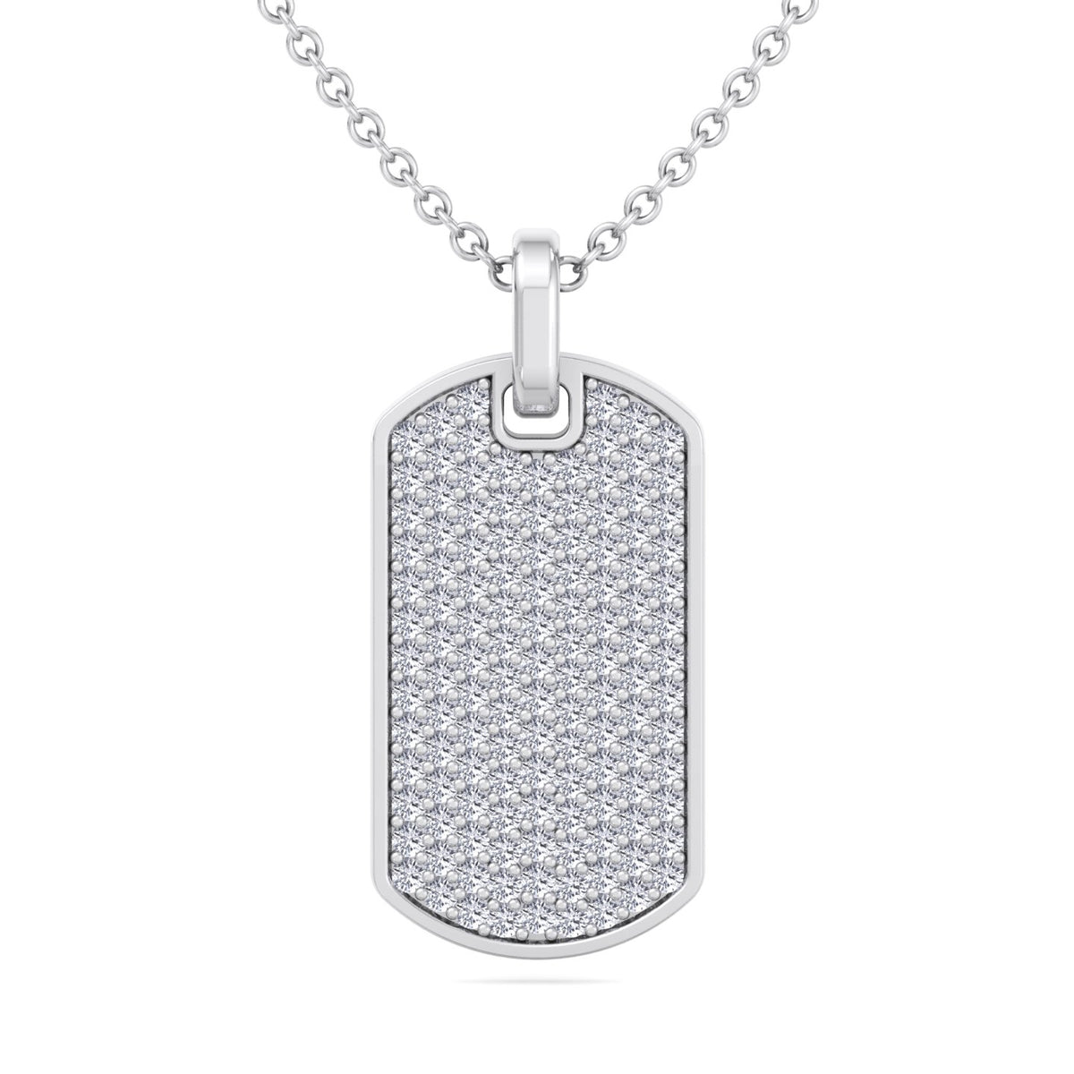 Isidoro - Men's Diamond Tag Pendant - Gem Jewelers Co