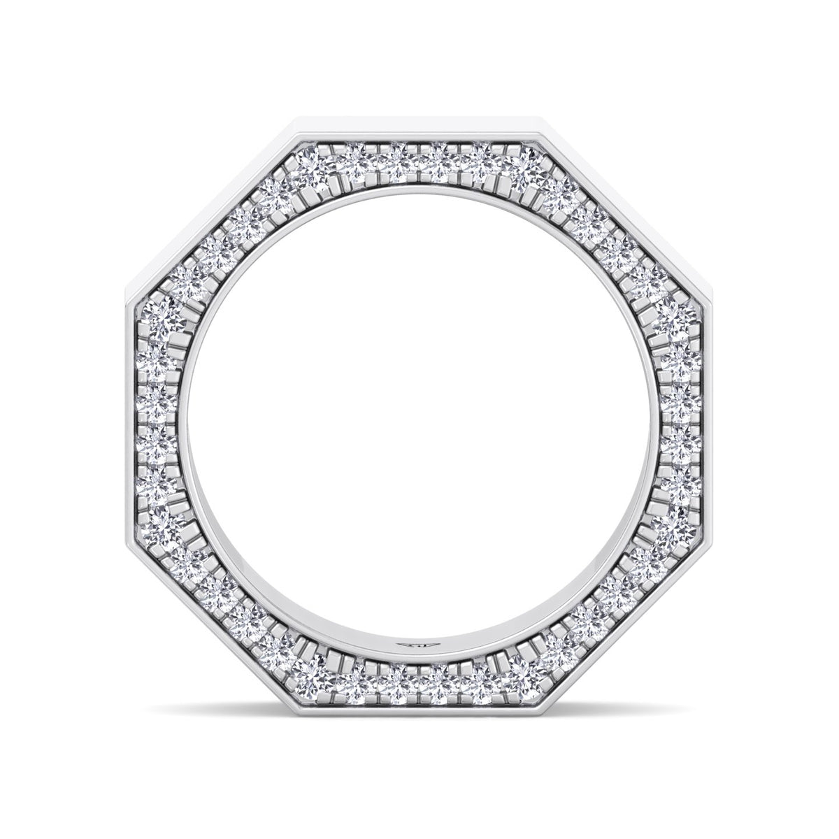 Enrico - Hidden Diamond Wedding Band - Gem Jewelers Co