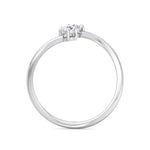 Calista - Pear & Round Cut Diamond Stackable Ring - Gem Jewelers Co
