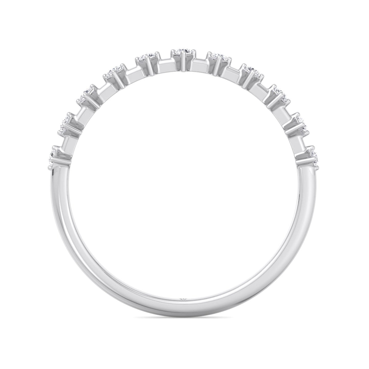 Simona - Multi Stone Round Natural Diamond Dainty Ring - Gem Jewelers Co